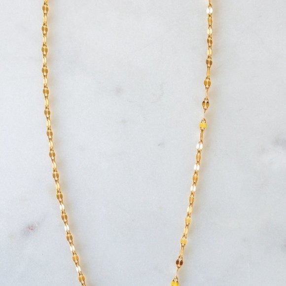 Dainty Gold Sparkle Chain Delicate Sparkly Gold Necklace Layering Necklace - Picture 2 of 13